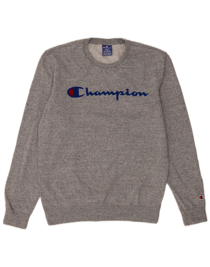 Champion Herre grafisk sweatshirt Jumper lille grå flækket bomuld