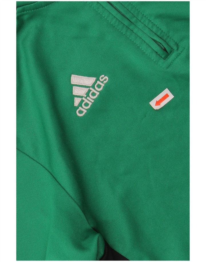 ADIDAS Drenge Grafisk Pullover Træningsdragt Top 11-12 år Grøn Colourblock