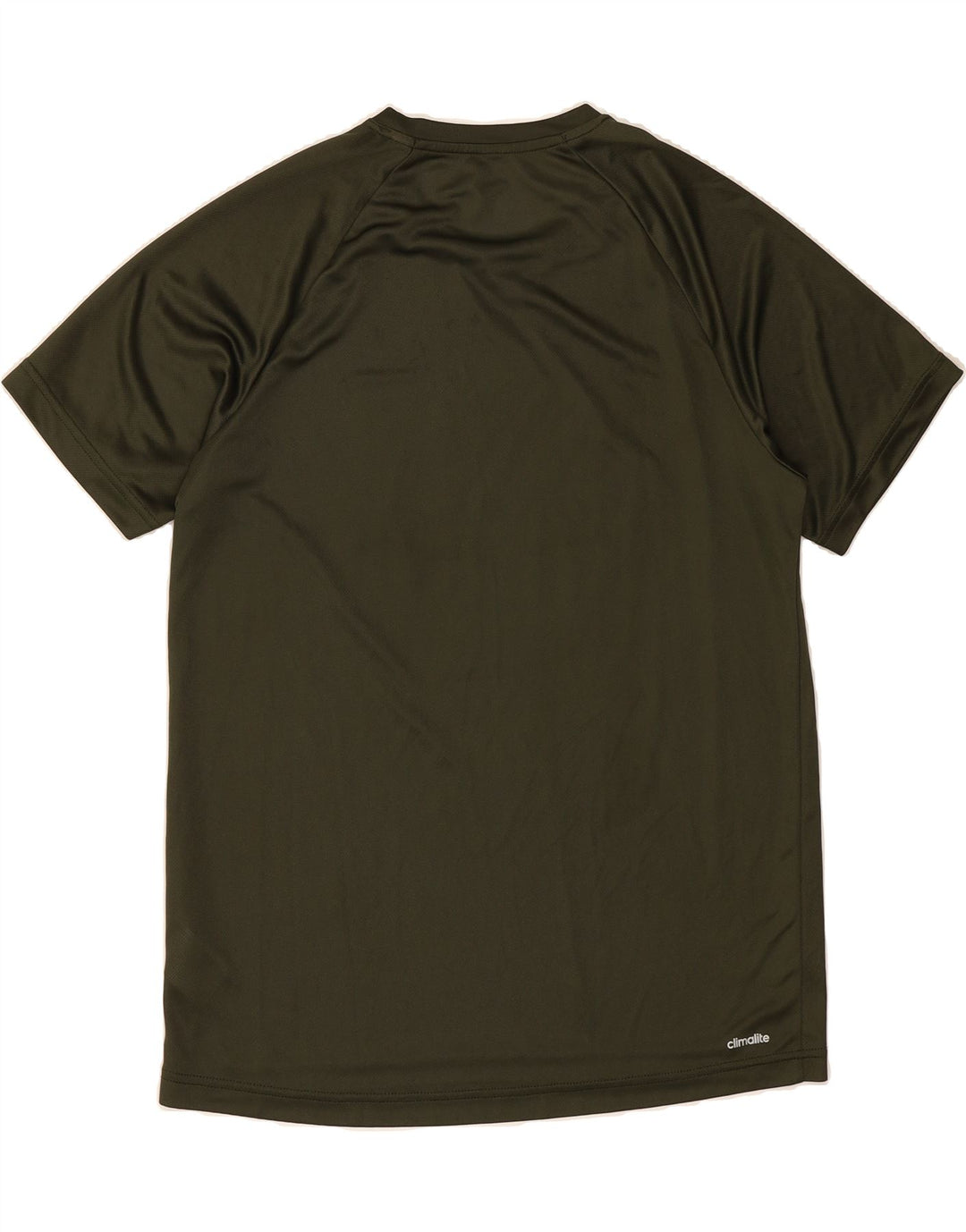 ADIDAS Mens Climalite Graphic T-Shirt Top Medium Khaki Polyester Vintage Adidas and Second-Hand Adidas from Messina Hembry 