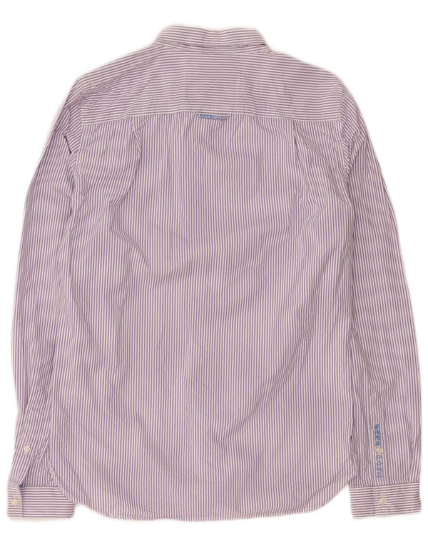 Superdry herreskjorte medium lilla nålestribet bomuld