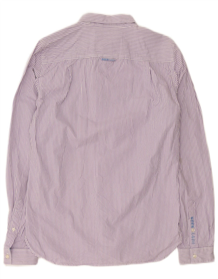 Superdry herreskjorte medium lilla nålestribet bomuld