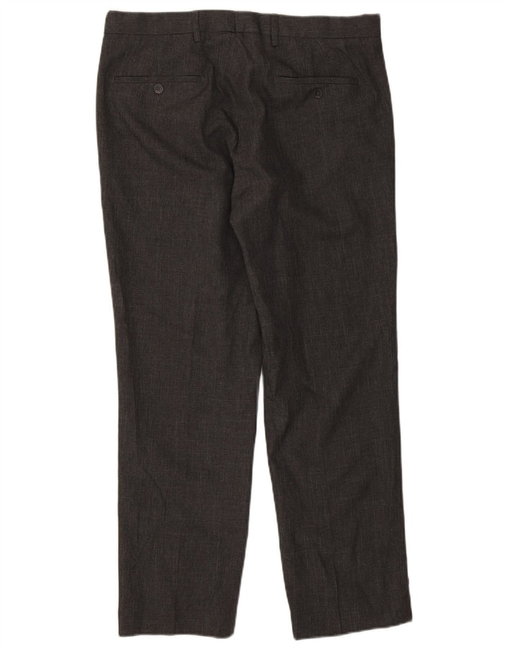 Marks & Spencer Herre Regular Suit Bukser W34 L29 Grå Polyester
