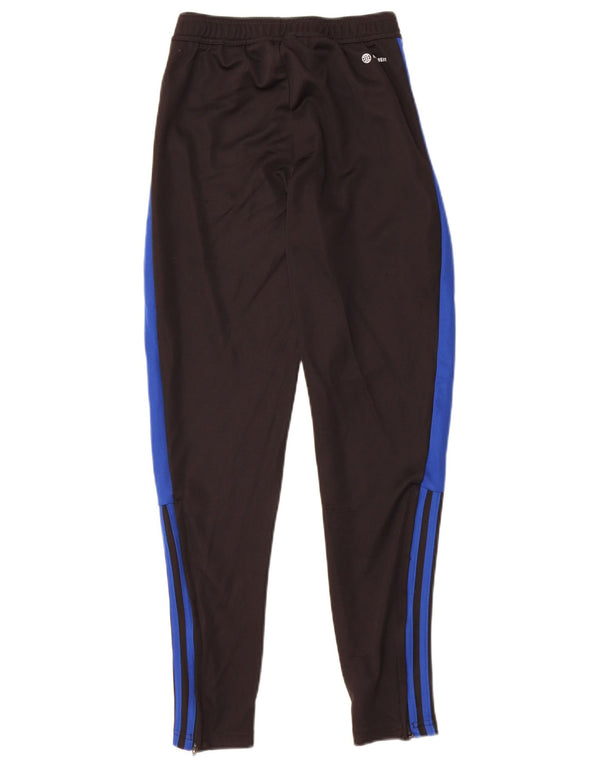 Adidas Mens Aeroready Tracksuit Trousers Small  Black Colourblock Polyester