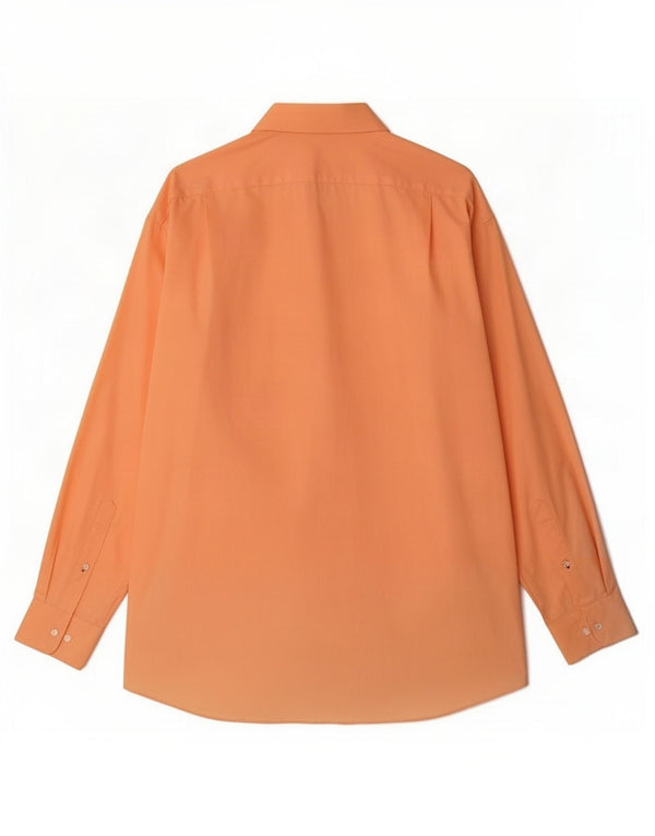 Tommy Hilfiger Herre Regular Fit skjorte str. 16 1/2 Large Orange Cotton