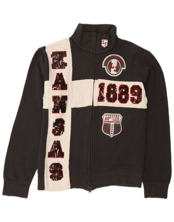 Lee Womens Kansas træningsdragt Topjakke UK 12 Medium Grey Colourblock