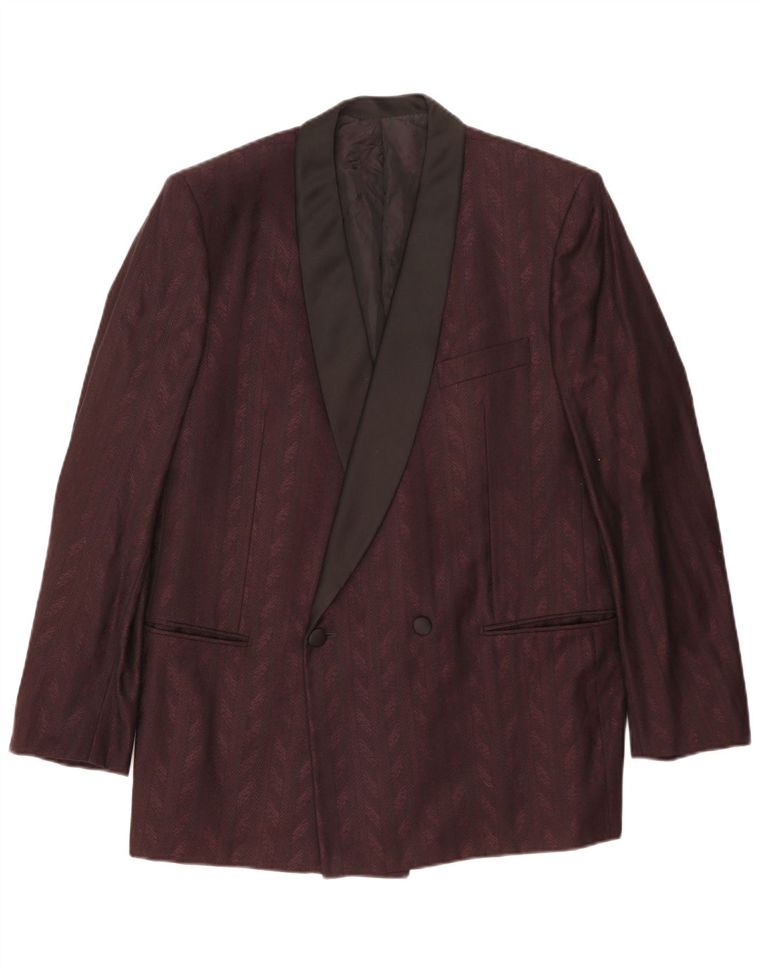 Francesco Smalto Herre Blazer Jacket IT 52 XL Maroon sildeben