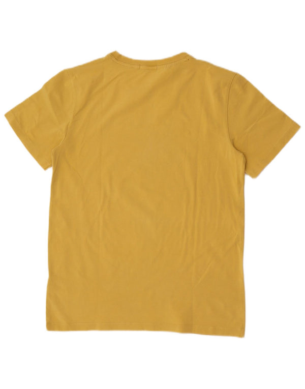 Calvin Klein Jeans Drenge Grafisk T-Shirt Top 15-16 År Gul Bomuld