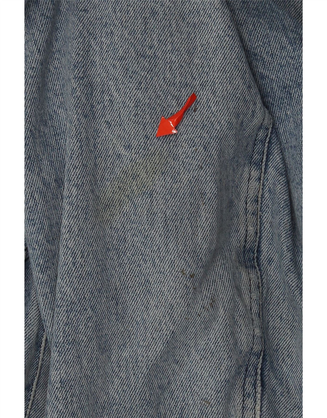 Sisley Herre Denim Sherpa Jacket UK 40 Large Blue Cotton