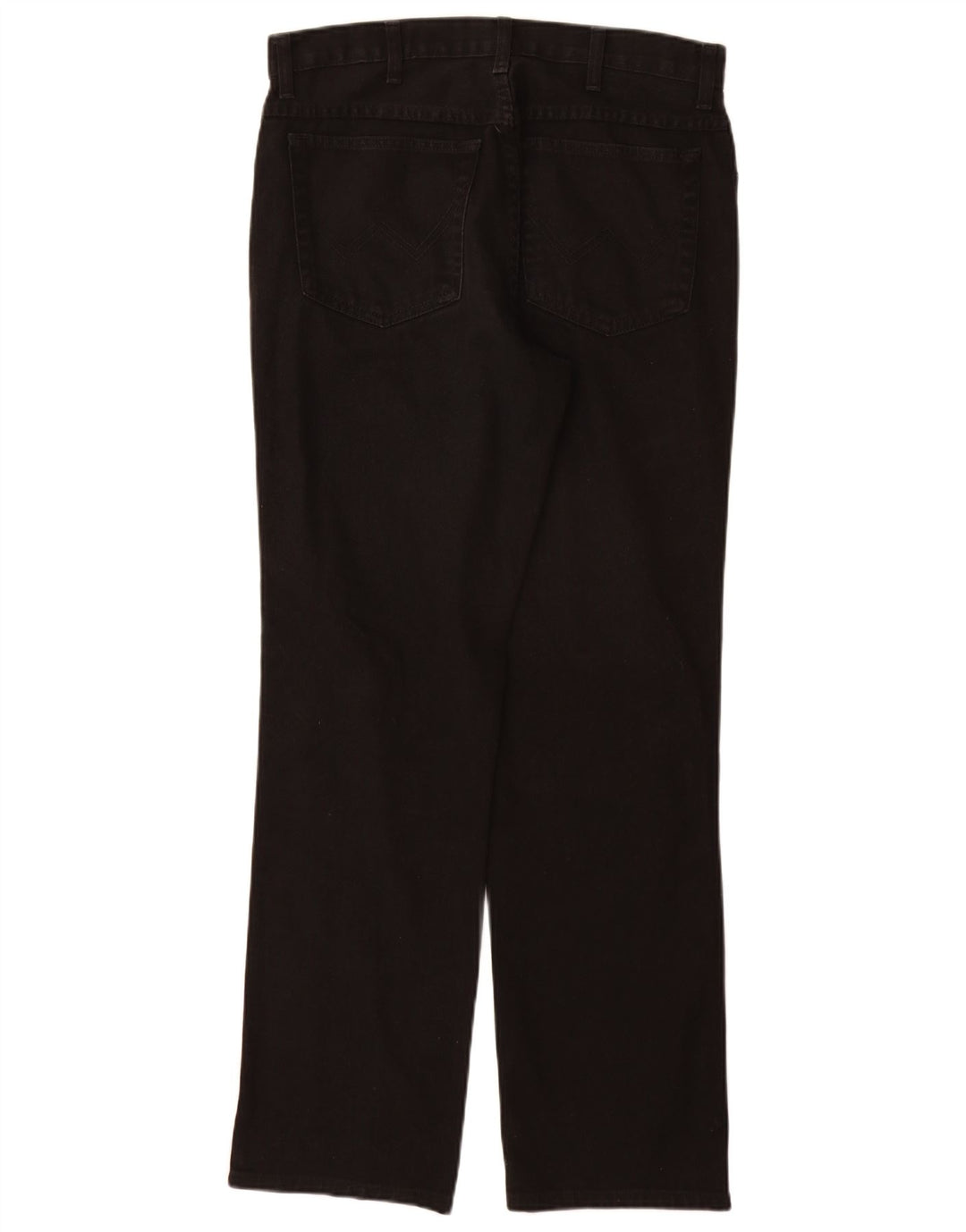 WRANGLER Herre Texas Straight Jeans W34 L32 Sort Bomuld