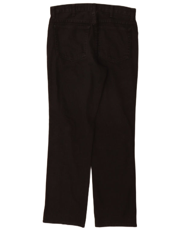 WRANGLER Herre Texas Straight Jeans W34 L32 Sort Bomuld