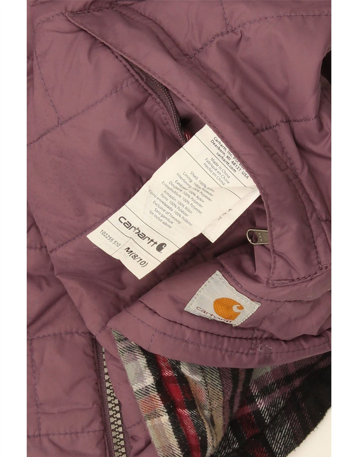CARHARTT Polstret Gilet til kvinder US 8/10 Medium Lilla Nylon