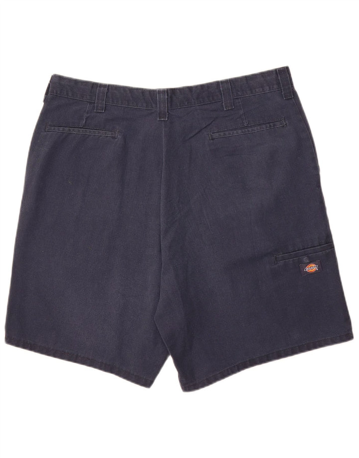 DICKIES Mens Cargo Shorts W36 Large  Navy Blue Polyester