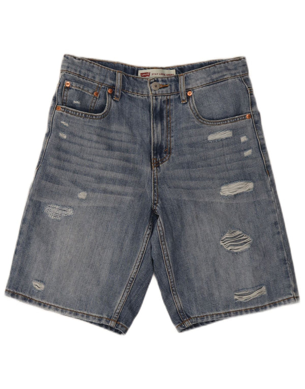 Levi's Girls Distressed denimshorts 15-16 år W29 Blue Cotton