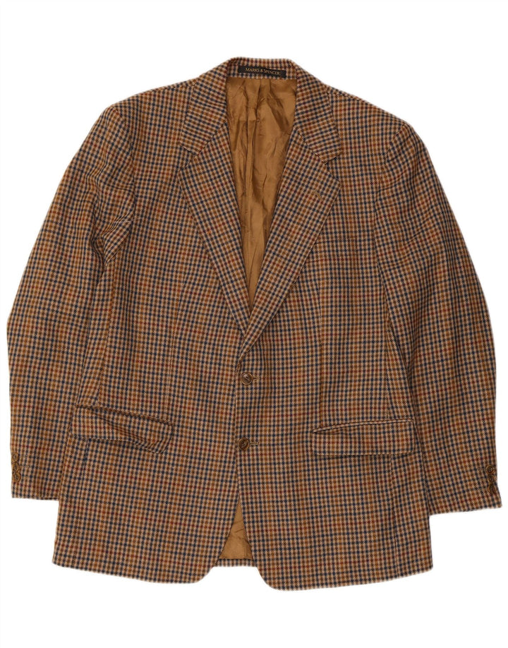 Marks & Spencer Herre St. Michael Blazer Jacket UK 42 Stor Brun