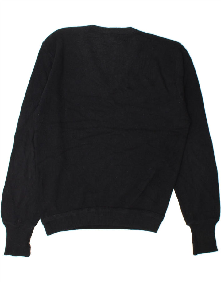 IZOD Mens V-Neck Jumper Sweater Large Black Vintage Izod and Second-Hand Izod from Messina Hembry 