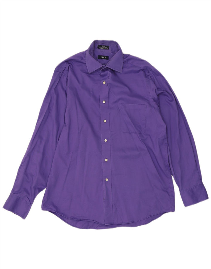 Izod Herreskjorte str. 16 Large Lilla Bomuld