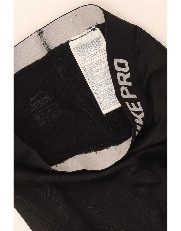 Nike Grafiske Leggings til kvinder UK 4 XS Sort Geometrisk Polyester