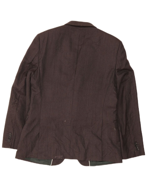 French Connection Herre 2 Button Blazer Jacket UK 42 XL Grå Uld Klassisk