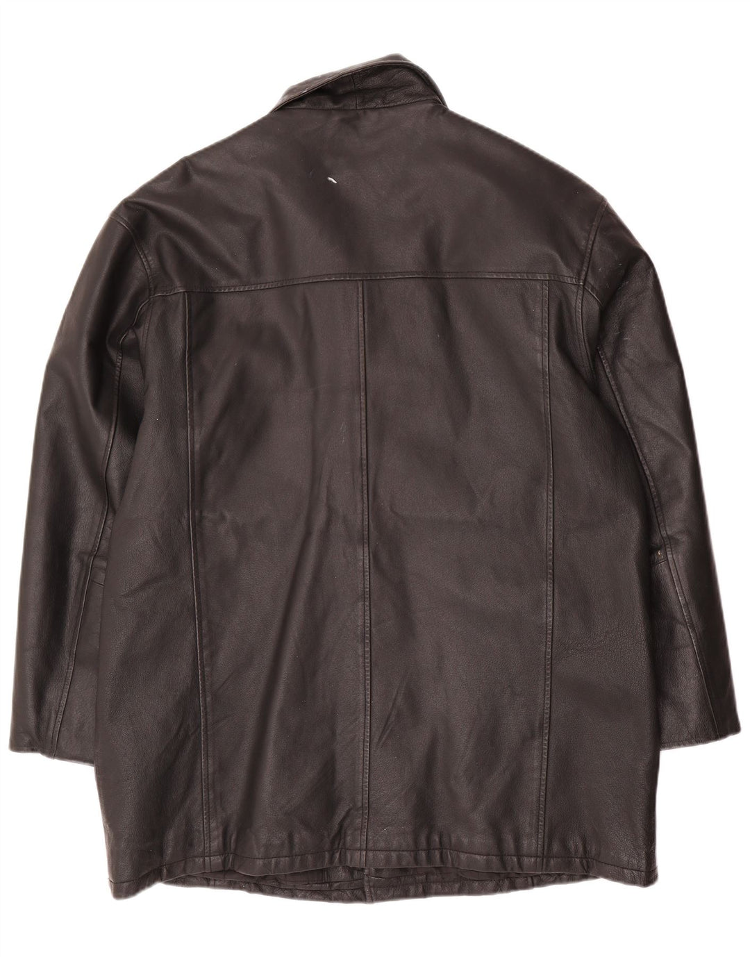 Angelo Litrico Herre Læderjakke UK 42 XL Sort Læder