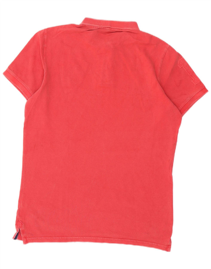 Superdry herre poloshirt Medium rød bomuld