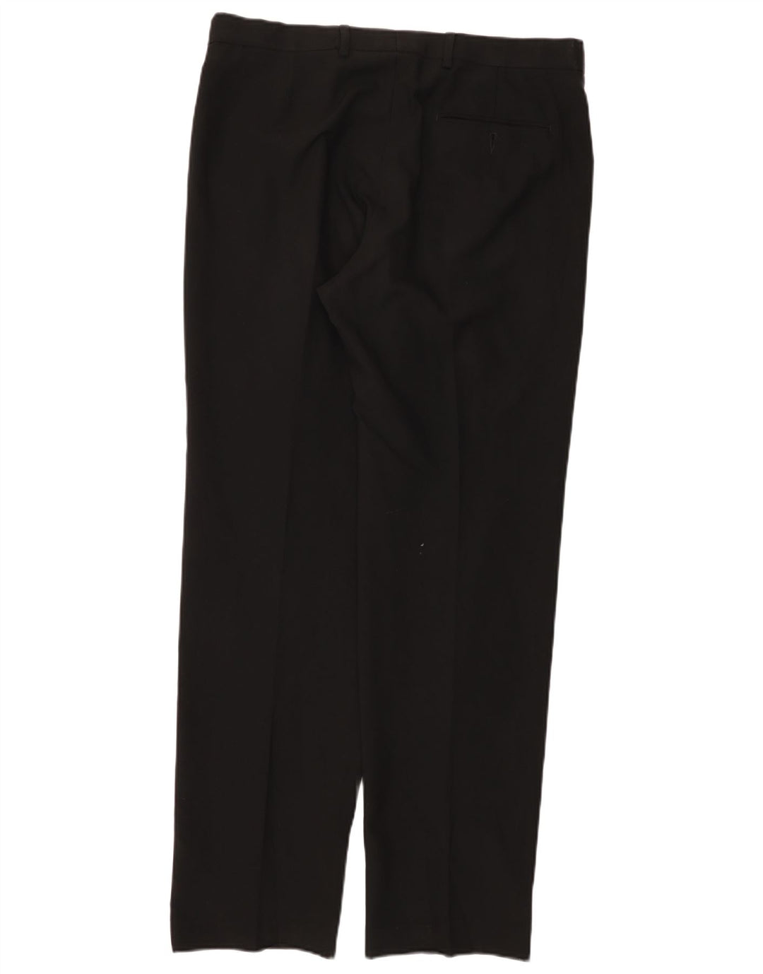 MARKS & SPENCER Herre Regular Fit Suit Bukser W36 L33 Sort polyester