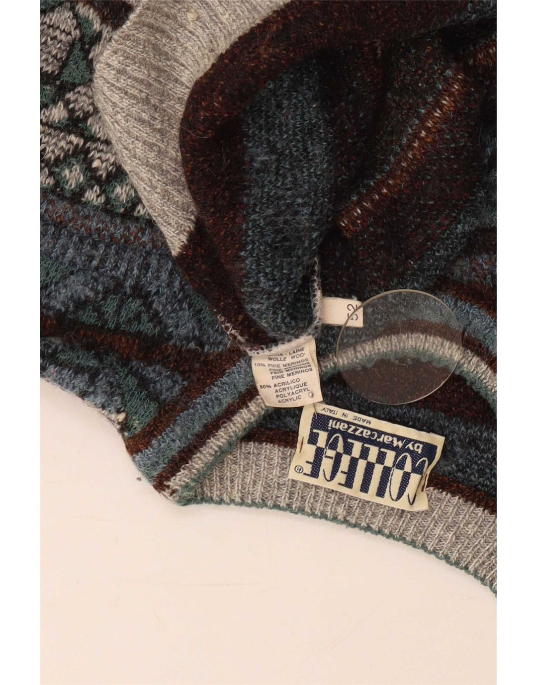 College By Marcazzani Herre Crew Neck Jumper Sweater IT 52 Large Multicolour