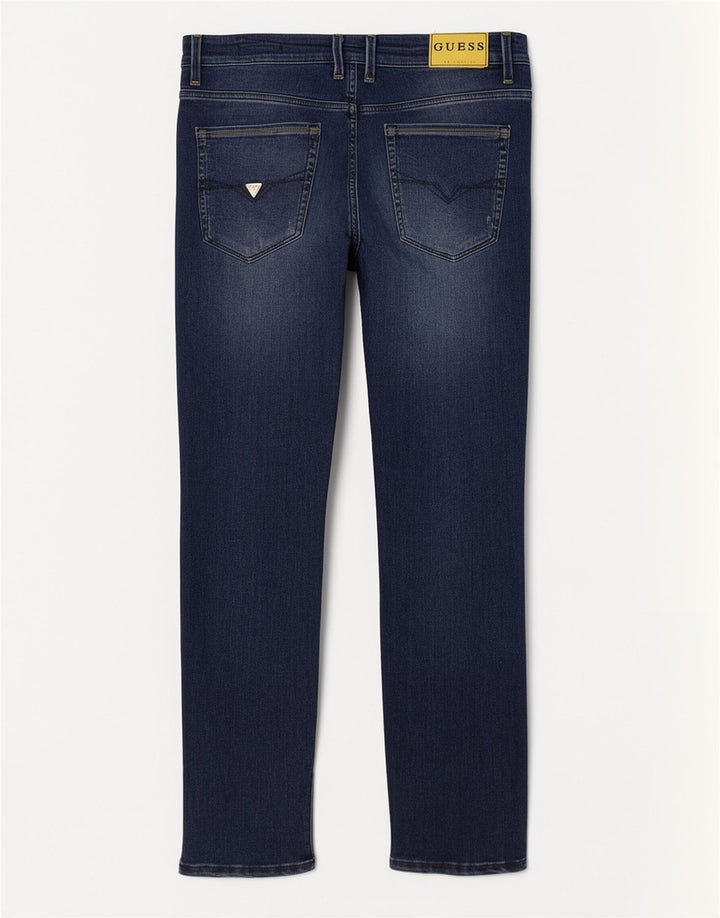 Guess Herre Distressed Slim Jeans W32 L33 Blue Viscose