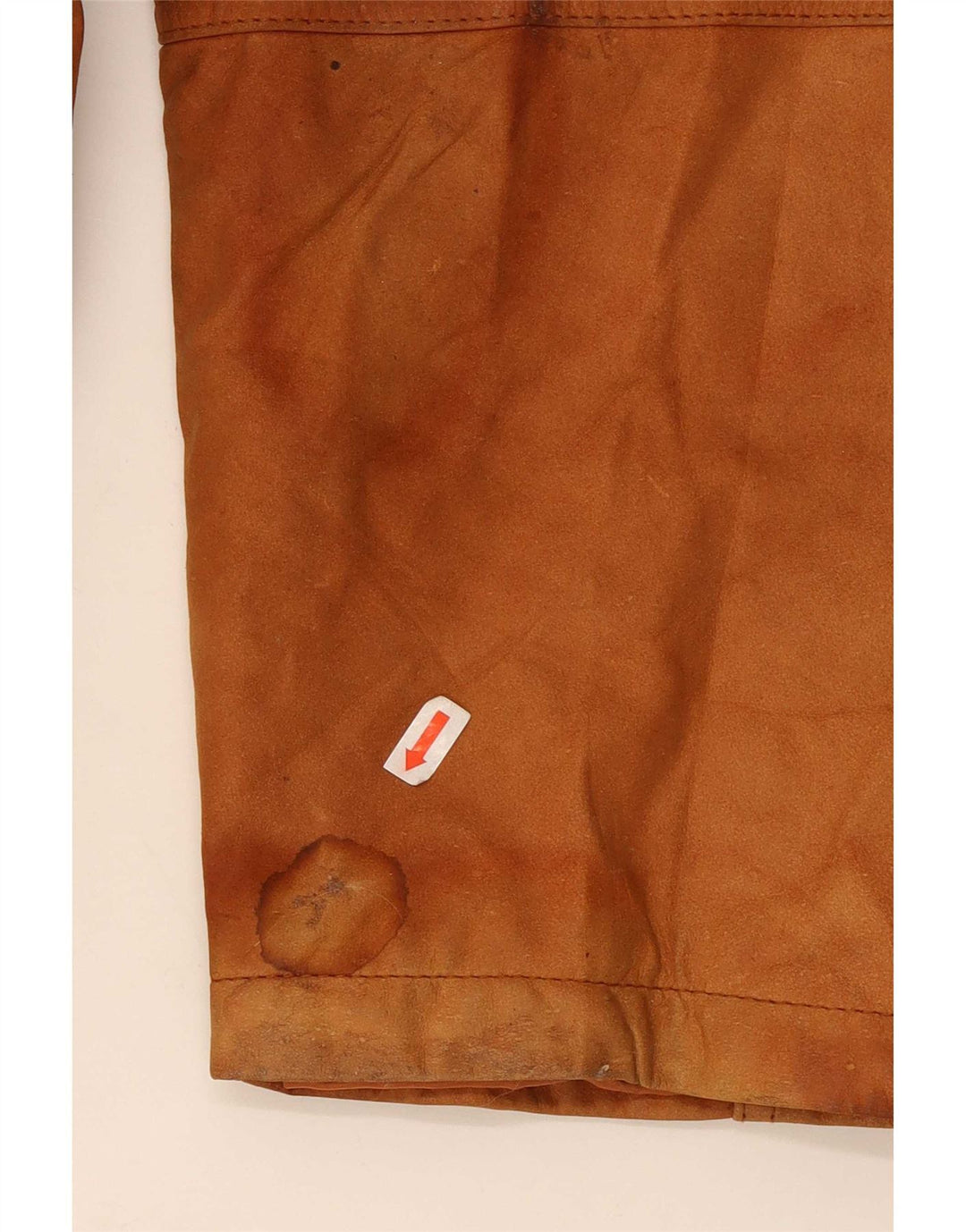 Vintage herre 3 knap læder blazerjakke EU 58 4XL Brun