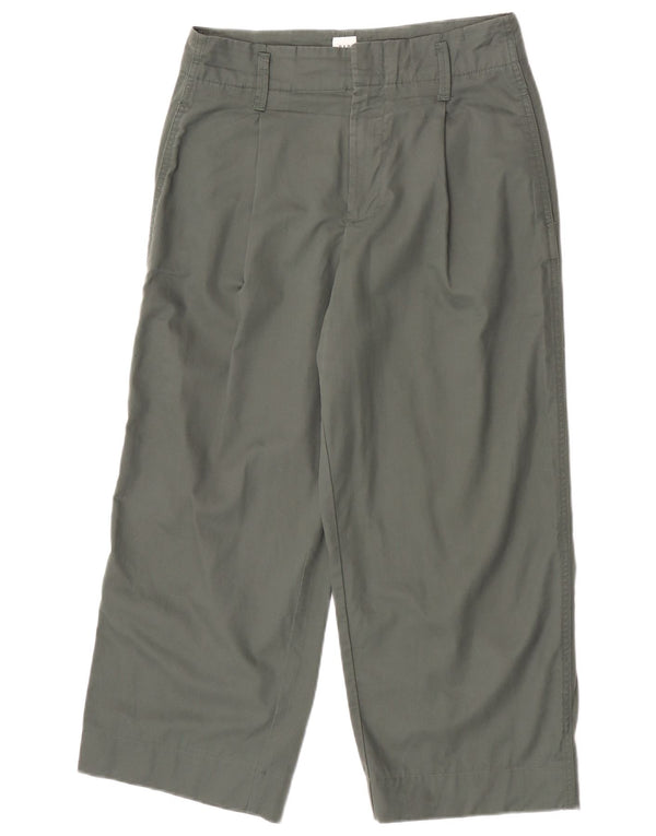 Gap Womens Pegged Cropped Trousers W27 L24 Grøn bomuld