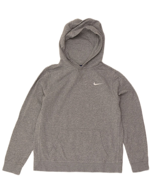 Nike Boys Hoodie Jumper 13-14 år XL Grå Bomuld