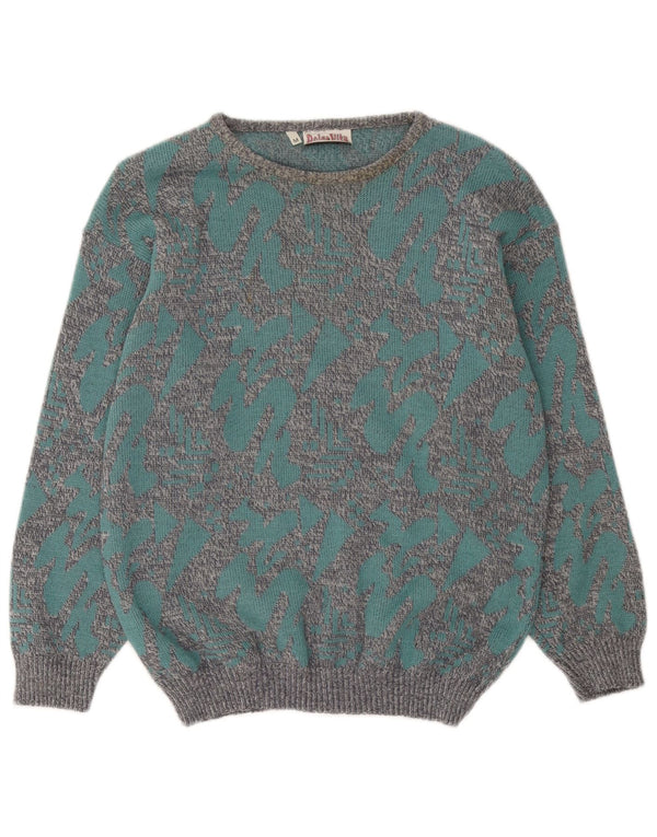 Dolce Vita Dame Boat Neck Jumper Sweater UK 14 Medium Blue