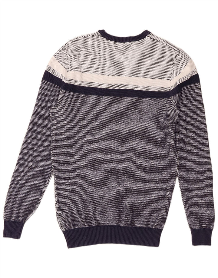 Marks & Spencer Herre Blue Harbor Crew Neck Jumper Sweater Small Navy Blue