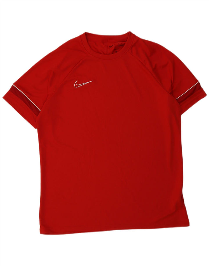 Nike Herre Dri Fit T-Shirt Top XL Rød Polyester