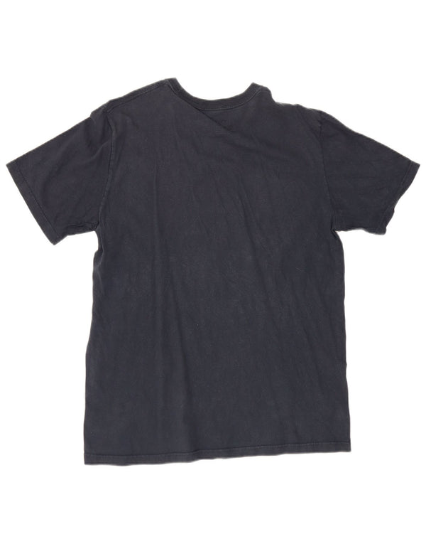 Nike Herre Regular Fit Grafisk T-Shirt Top Stor Sort Bomuld