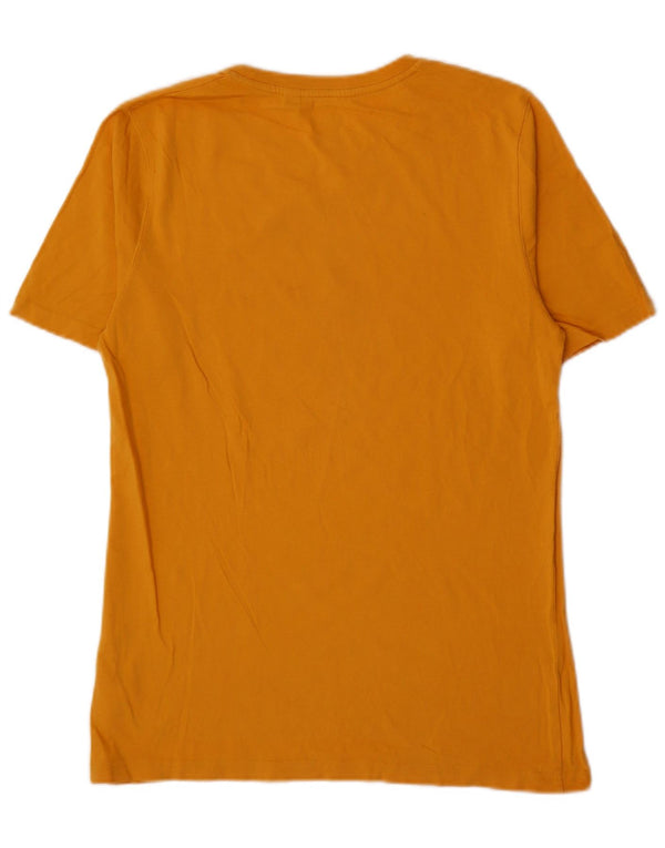 Timberland Boys Graphic T-Shirt Top 15-16 Years Medium Yellow Cotton