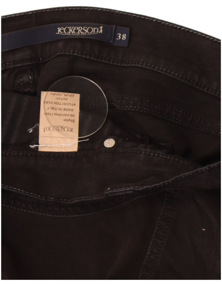Jeckerson Straight Jeans til mænd W38 L30 Sort bomuld