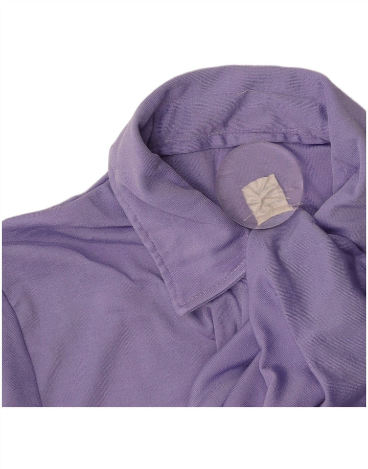 VINTAGE Womens Polo Shirt UK 10 Small Purple