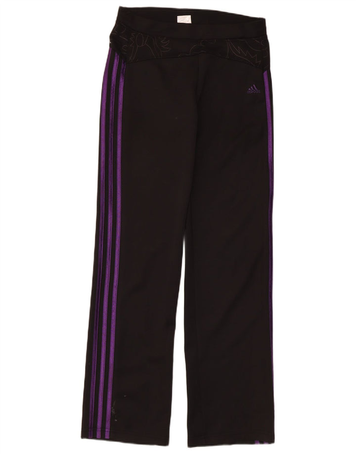 Adidas Dame Grafiske Leggings UK 14 Large Sort Polyester