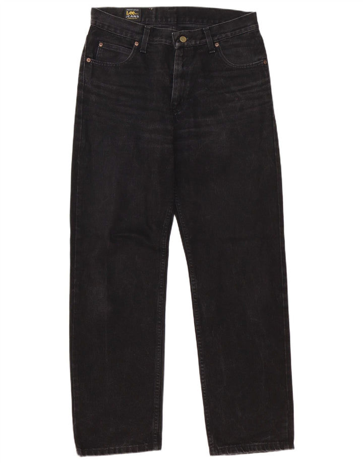 Lee Mens Brooklyn Straight Jeans W32 L32 Sort Bomuld