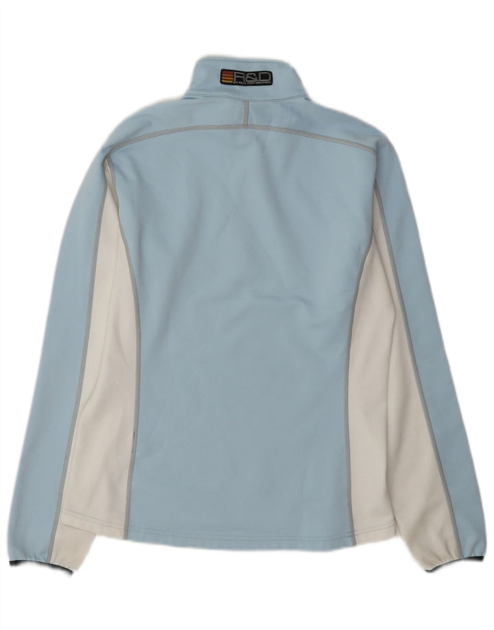 Peak Performance Dame Sweatshirt Jumper UK 12 Medium Blue Colourblock