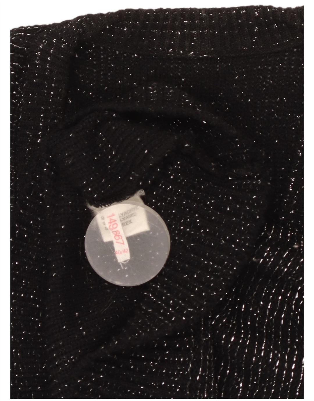 VINTAGE Damevest Tank Top EU 40/42 Medium Black Flecked Acryl