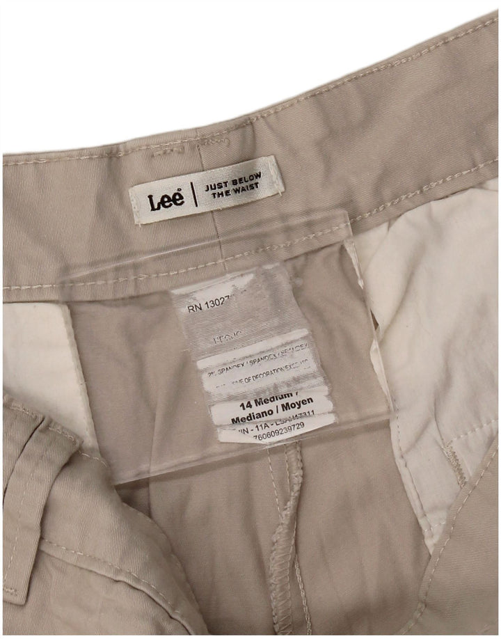 LEE Womens Capri Trousers US 14 XL W34 L19 Beige