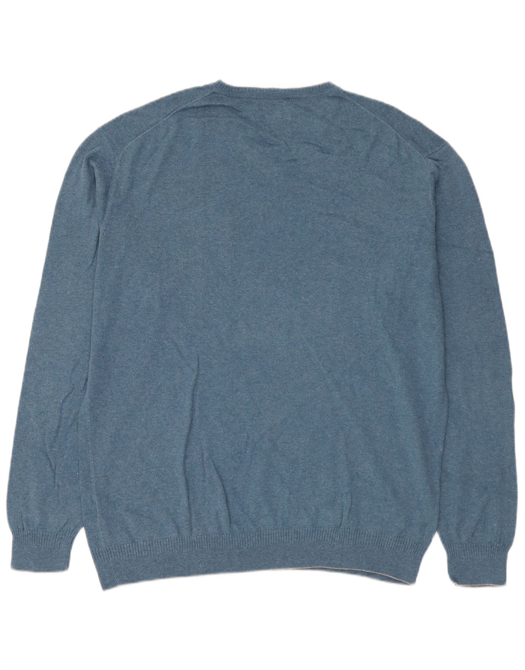 Marlboro Classics Herre V-hals sweater 3XL Blå Bomuld