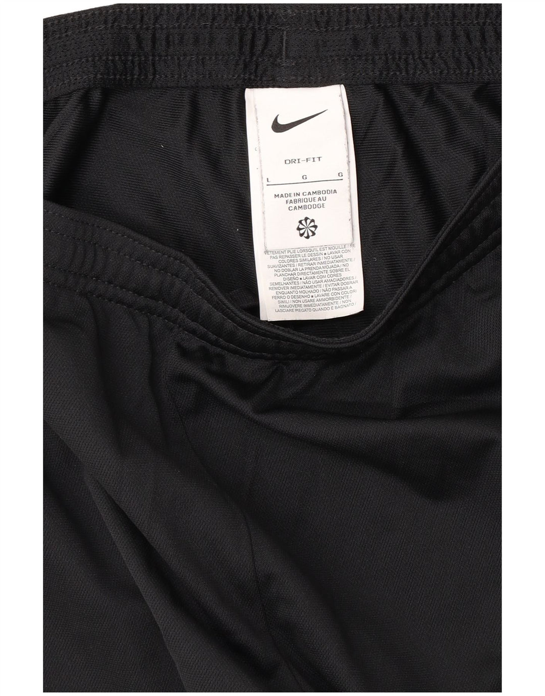 NIKE Dri Fit træningsdragtsbukser til kvinder UK 14 Stor sort polyester