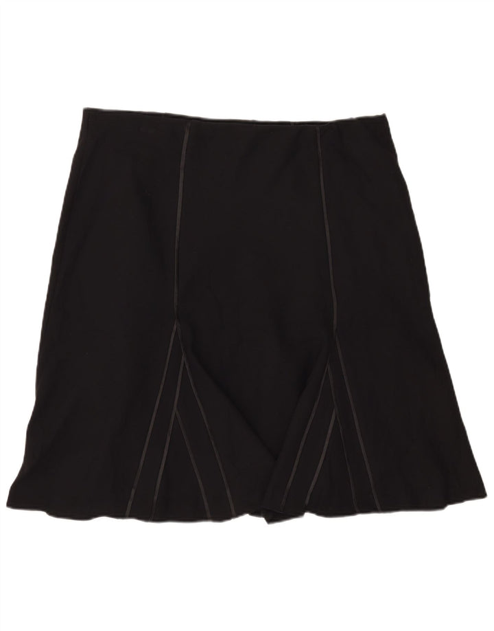 Marks & Spencer A-line nederdel til kvinder UK 18 XL W40 sort polyester