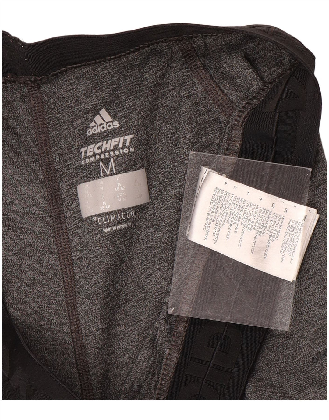 Adidas Dame Climacool Capri Leggings UK 12/14 Medium Grey Colourblock