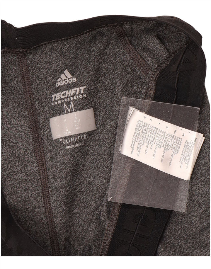 Adidas Dame Climacool Capri Leggings UK 12/14 Medium Grey Colourblock