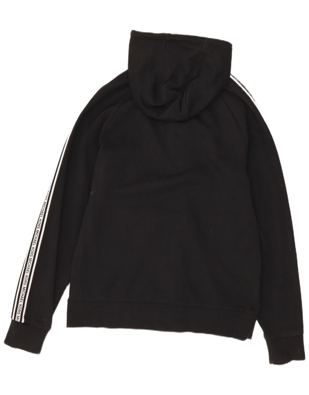 MICHAEL KORS Herre grafisk hættetrøje med lynlås, lille sort farveblok