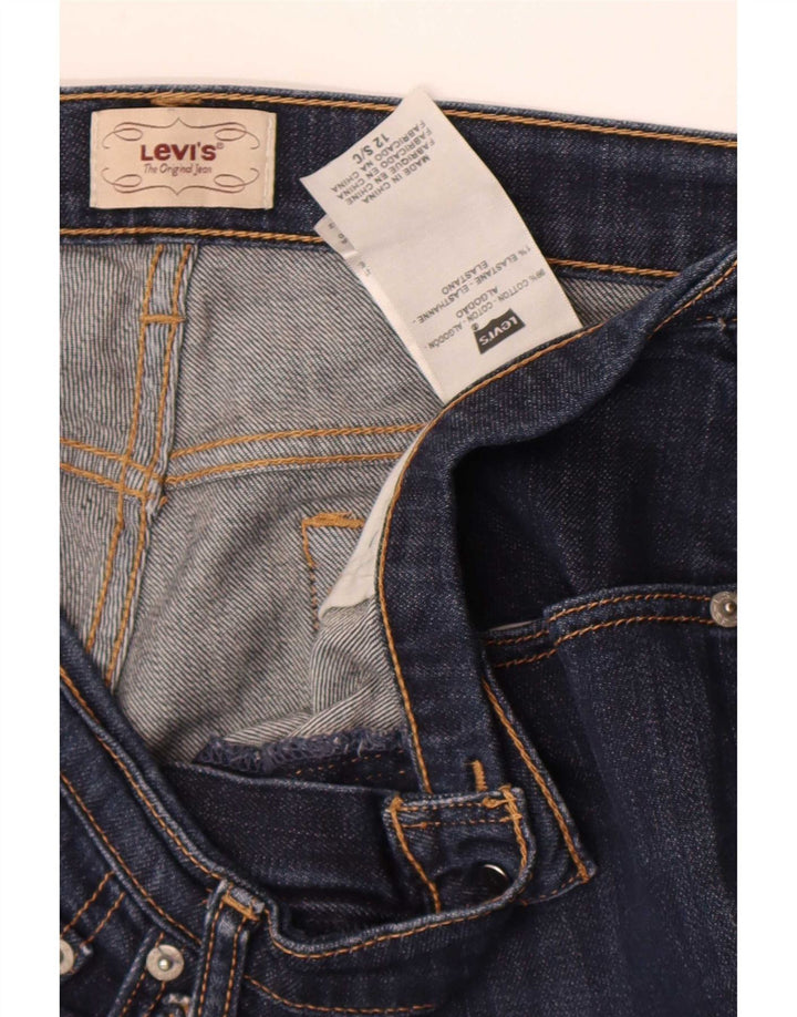 Levi's Dame Bootcut Jeans US 12 Large W32 L30 Marineblå Bomuld