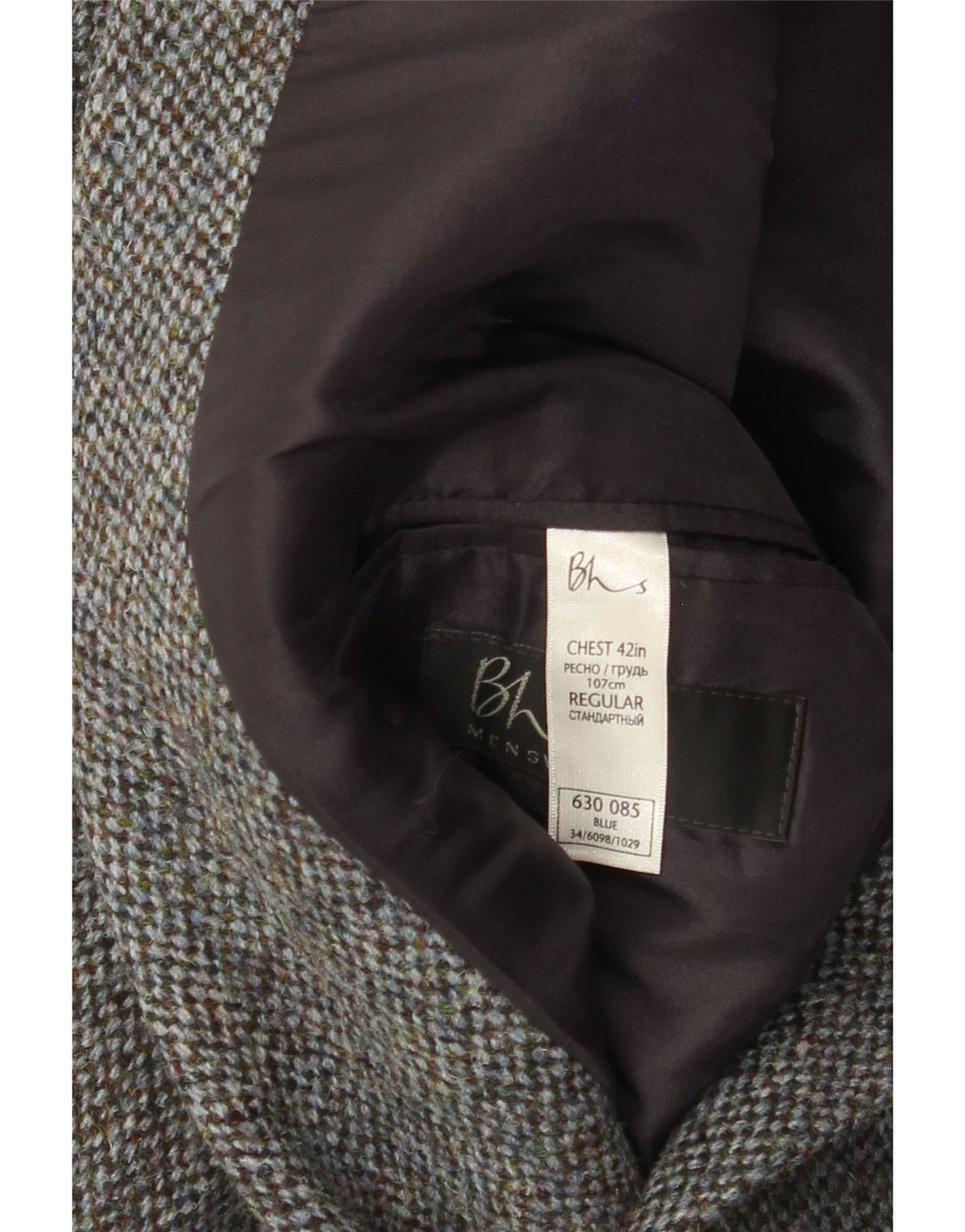 Bhs Herre Regular Fit 2-knaps blazerjakke UK 42 XL Grå New Wool